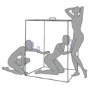Secret Dome SCANDALE Viola Cabina BDSM Kink Club Completa