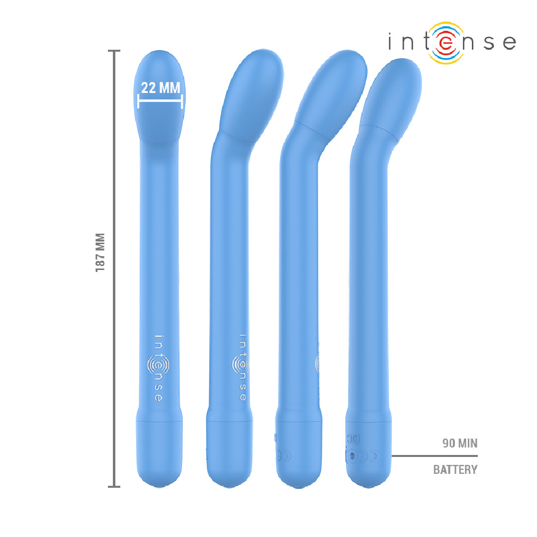 INTENSE Karlie – Stimolatore Punto G Blu Ricaricabile 10 Vibrazioni