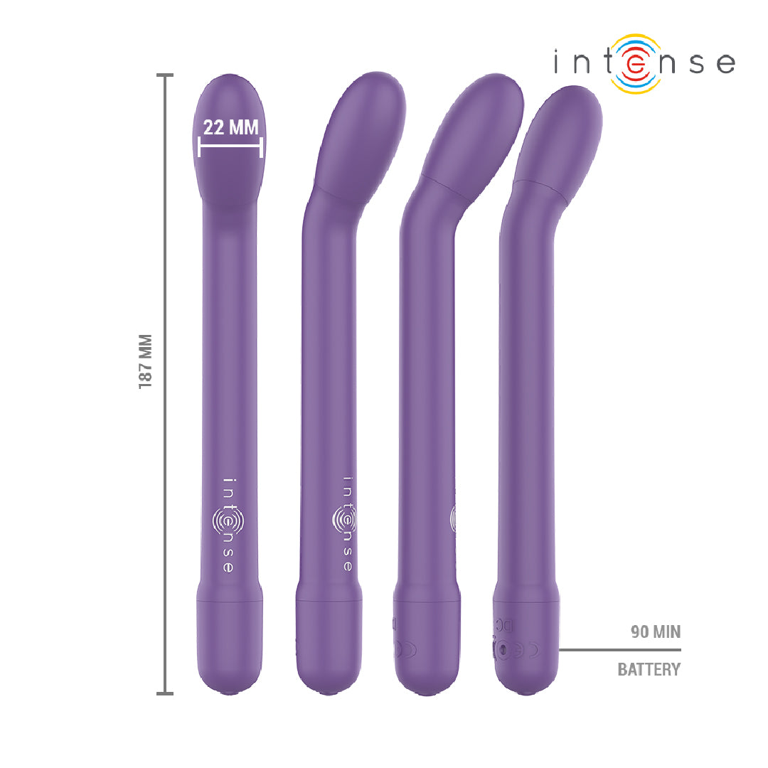 INTENSE Karlie – Stimolatore Punto G Viola Ricaricabile 10 Vibrazioni