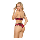 Subblime Set Lingerie 2 Pezzi Rosso e Nero in Pizzo – L/XL