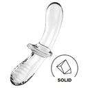 SATISFYER Double Crystal dildo doppio in vetro borosilicato trasparente
