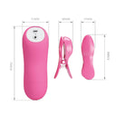 Baile Romantic Waves Pinzette Vibrazione ed Elettrostimolazione Fucsia