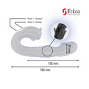 IBIZA Vibratore Rose con effetto flicking e stimolatore clitoride
