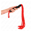 KINK Frusta in Corda Rossa 56 cm BDSM Precisione e Controllo
