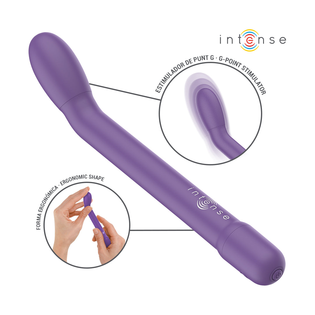 INTENSE Karlie – Stimolatore Punto G Viola Ricaricabile 10 Vibrazioni