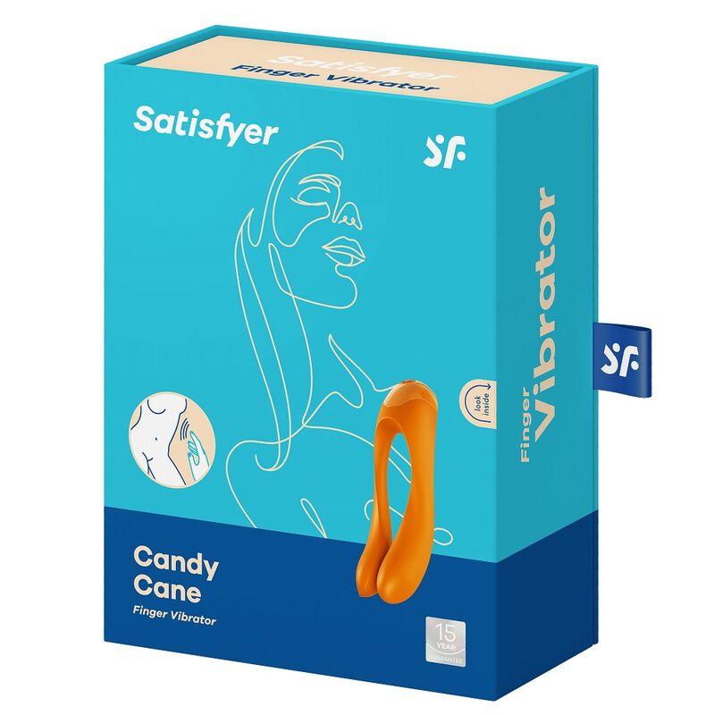 Satisfyer Candy Cane Vibratore da Dito Arancione – immagine 2