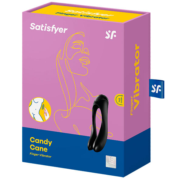 Satisfyer Candy Cane Vibratore da Dito Nero – immagine 2
