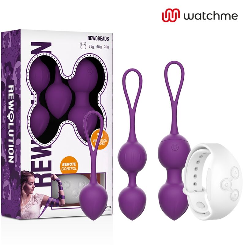 Rewolution Rewobeads Set Palline Kegel Vibranti con Telecomando WatchMe