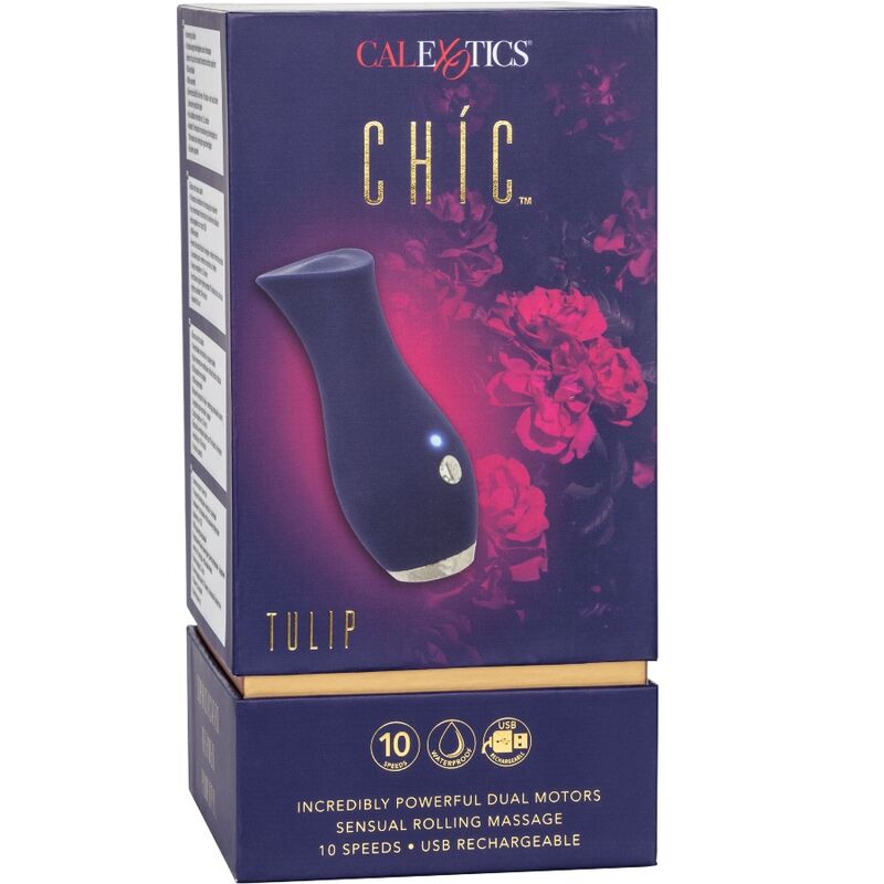 CalExotics Chic Tulip Massaggiatore Rotante Blu – immagine 8