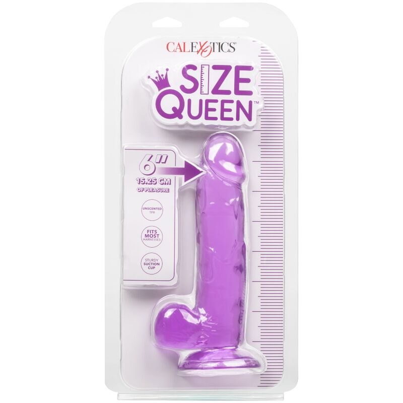 CalExotics Size Queen Dildo con Ventosa 20,25 cm Viola – immagine 4