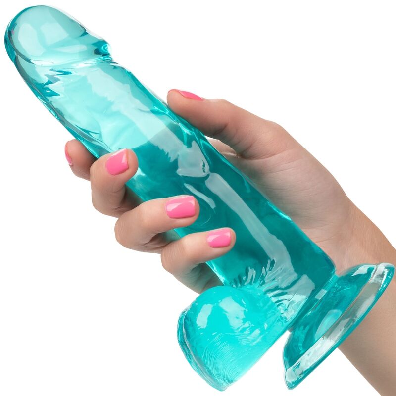 CalExotics Size Queen Dildo con Ventosa 20,25 cm Blu – immagine 4