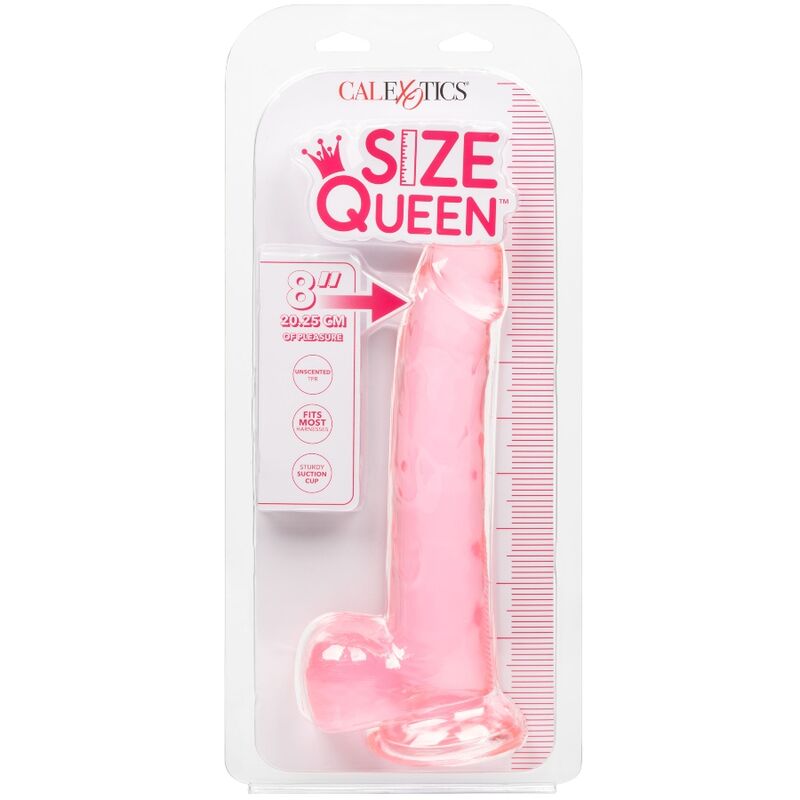 CalExotics Size Queen Dildo con Ventosa 25,5 cm Rosa – immagine 7