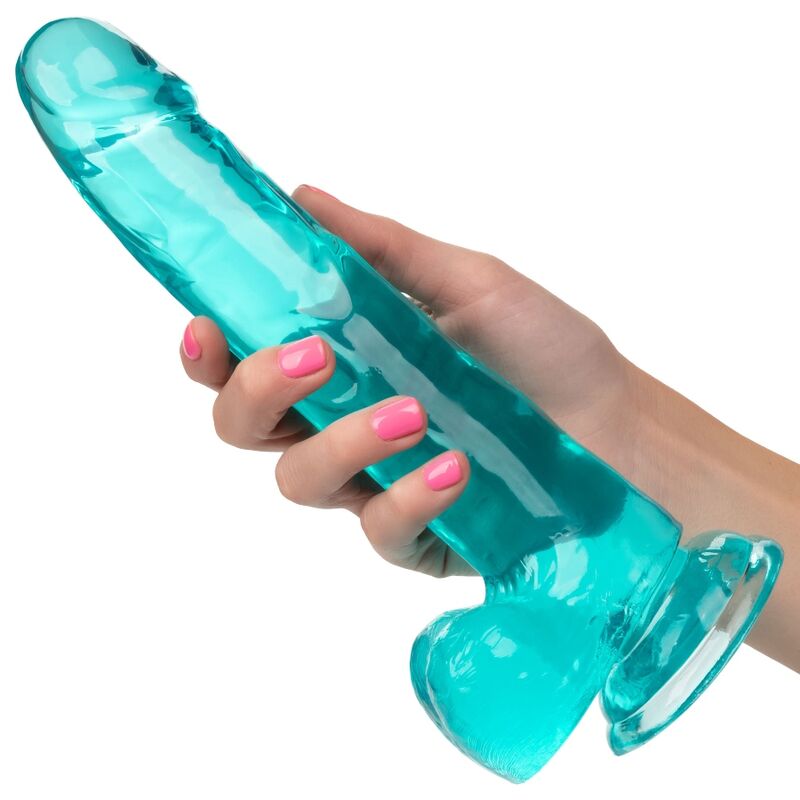 CalExotics Size Queen Dildo con Ventosa 25,5 cm Blu – immagine 3