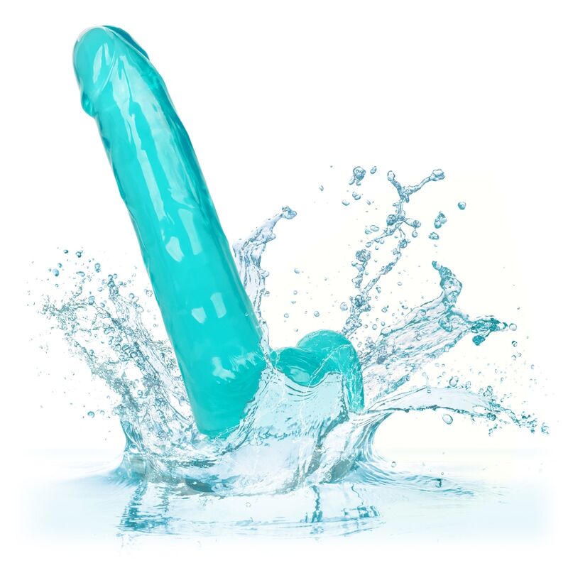 CalExotics Size Queen Dildo con Ventosa 25,5 cm Blu – immagine 5