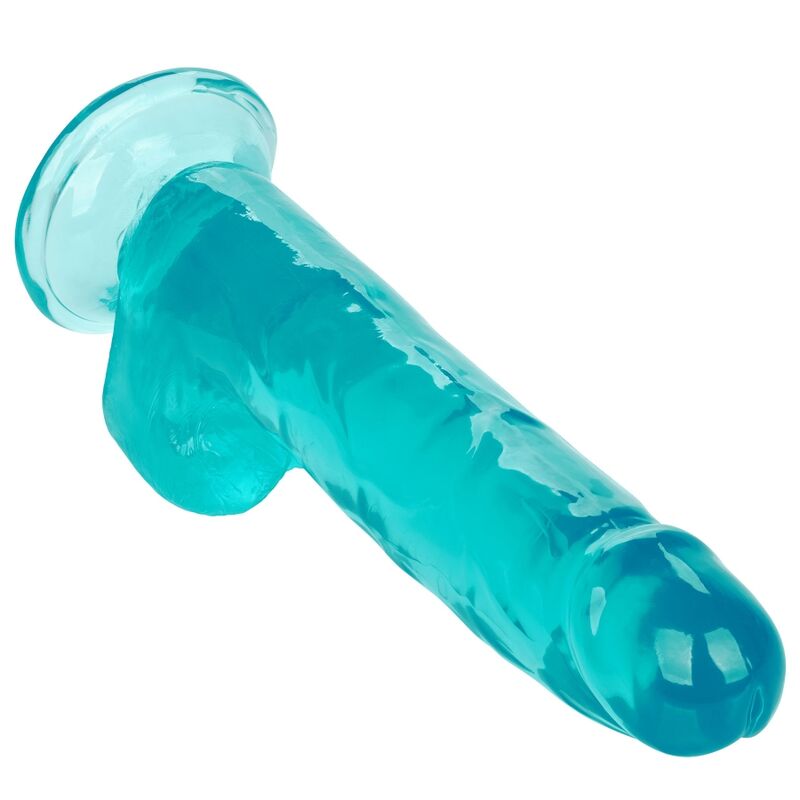 CalExotics Size Queen Dildo con Ventosa 25,5 cm Blu – immagine 4
