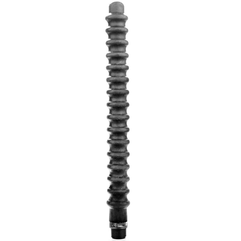 All Black Mega Ripple Doccia Anale in Silicone 28,5 cm