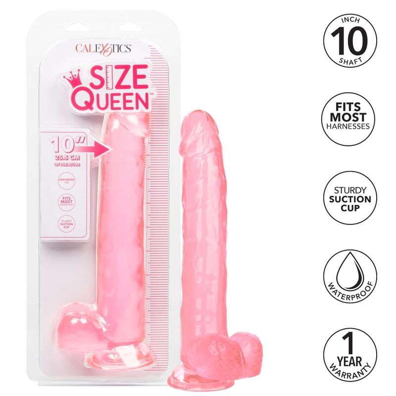 CalExotics Size Queen Dildo con Ventosa 30,5 cm Rosa – immagine 2