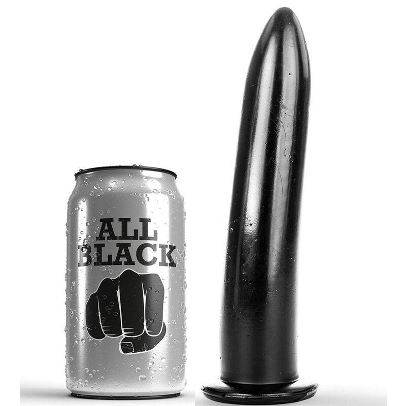 All Black dildo dilatatore anale e vaginale nero 19 cm