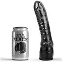 All Black dildo nero realistico curvo 20 cm
