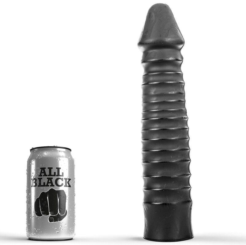 All Black Dildo Nervato 26 cm