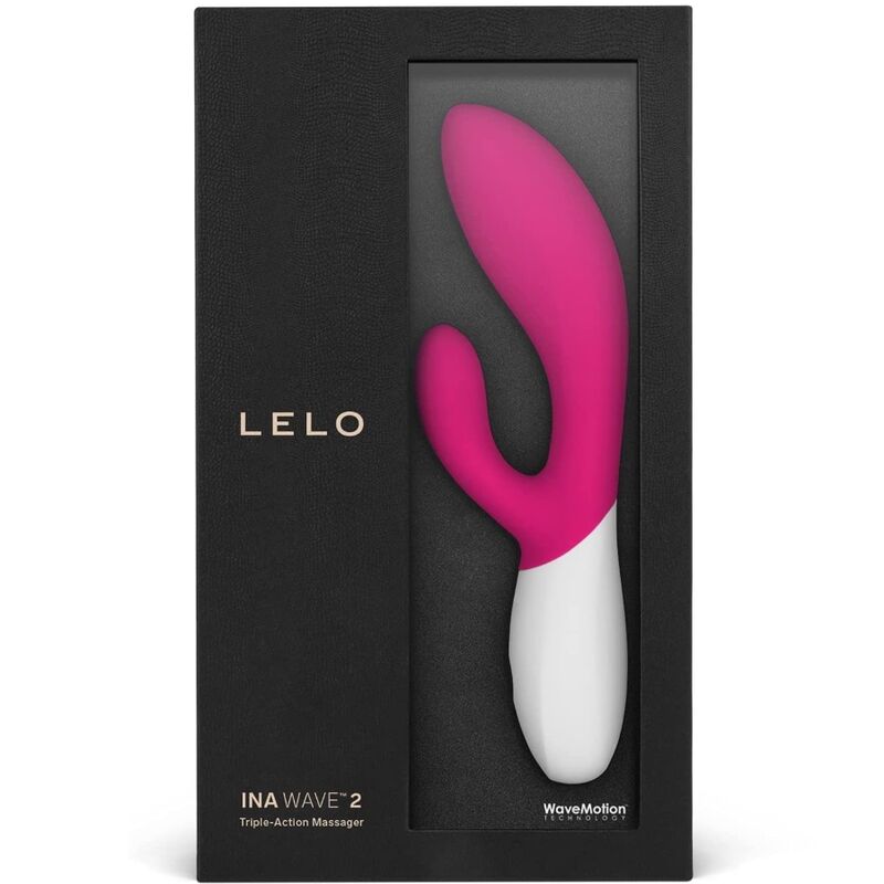 LELO Ina Wave 2 Vibratore Rabbit WaveMotion Cerise – immagine 4
