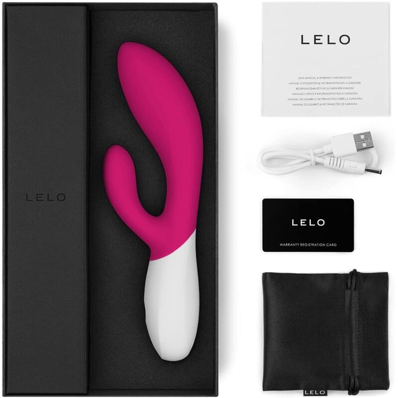 LELO Ina Wave 2 Vibratore Rabbit WaveMotion Cerise – immagine 3
