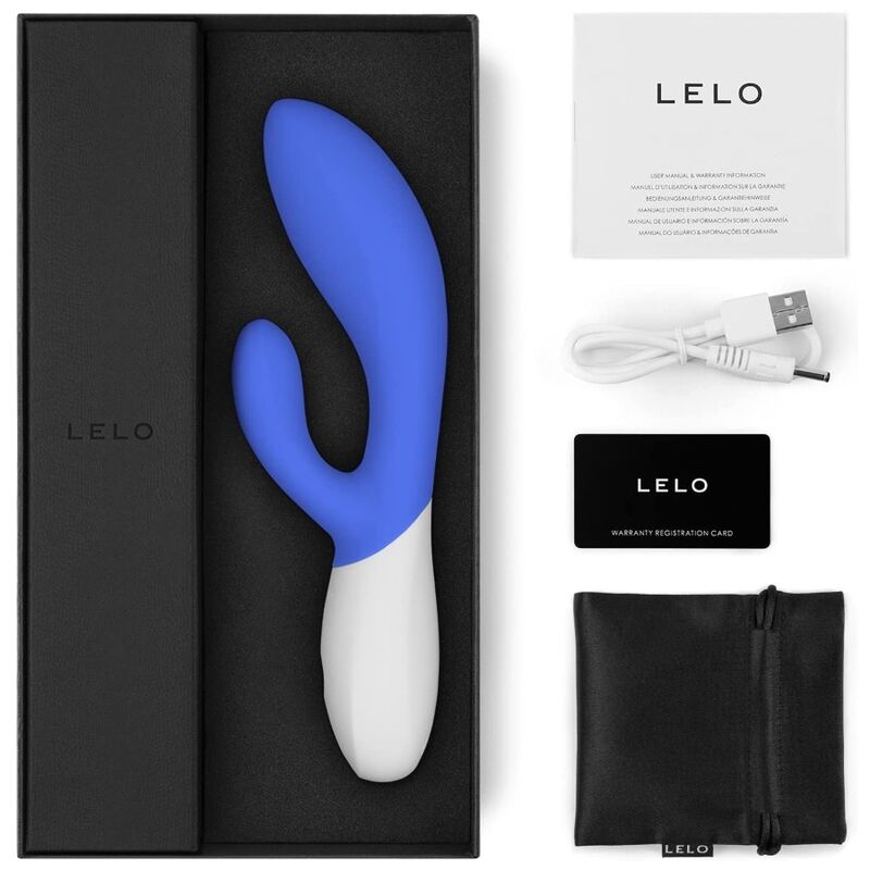 LELO INA Wave 2 Vibratore Rabbit WaveMotion California Sky – immagine 3