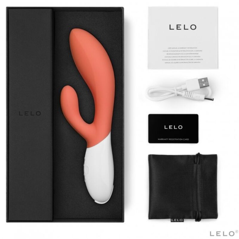 LELO INA 3 Vibratore Rabbit di Lusso Corallo – immagine 2