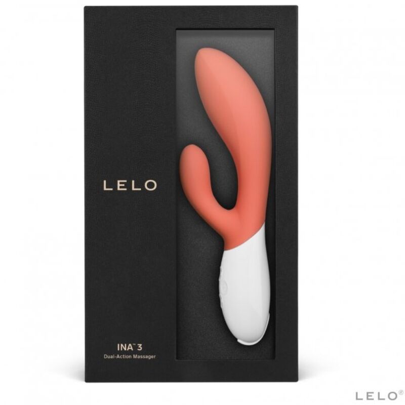 LELO INA 3 Vibratore Rabbit di Lusso Corallo – immagine 3