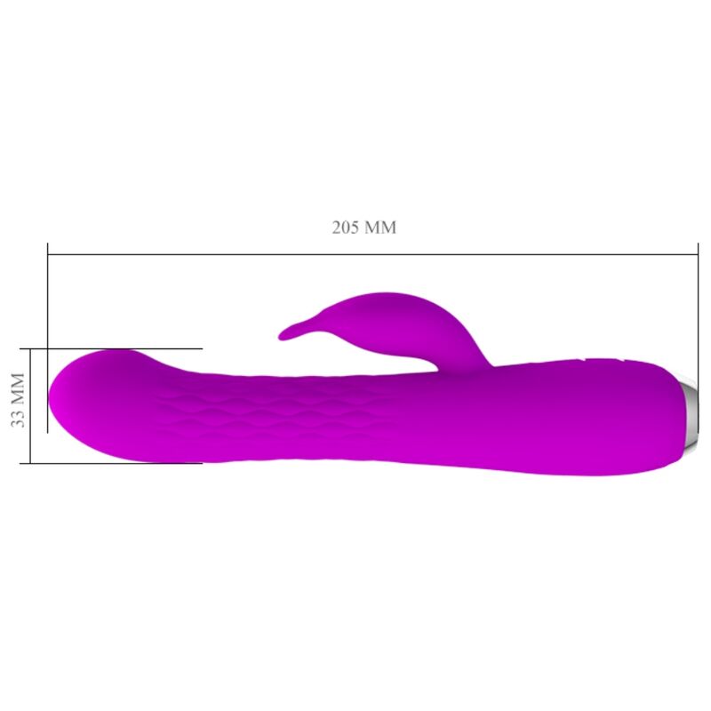 Pretty Love Molly Vibratore Rabbit Rotante Ricaricabile Viola – immagine 3