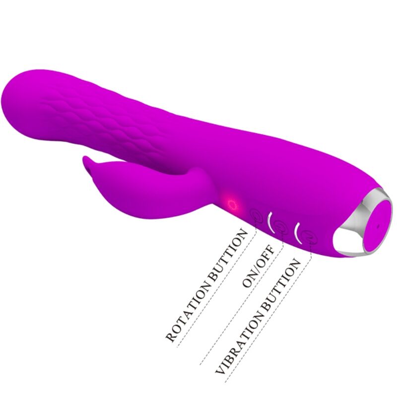 Pretty Love Molly Vibratore Rabbit Rotante Ricaricabile Viola – immagine 5