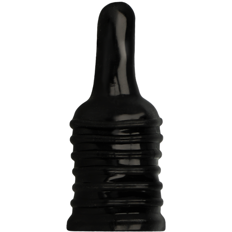 Ohmama Fetish ditale in silicone nero testurizzato