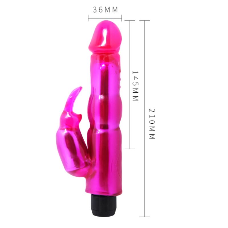 Baile Fantasy Vibe Vibratore Rabbit in Gelatina Viola – immagine 3