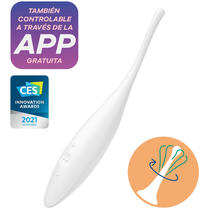 Satisfyer Twirling Joy Stimolatore Clitorideo Rotante Bianco