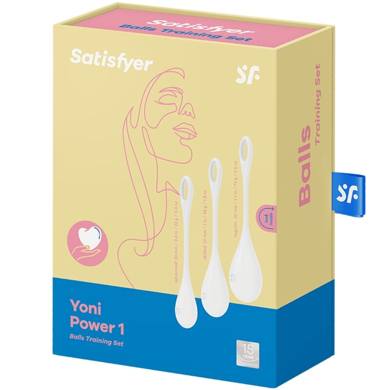 Satisfyer Yoni Power 1 Set Palline Kegel Bianco – immagine 4