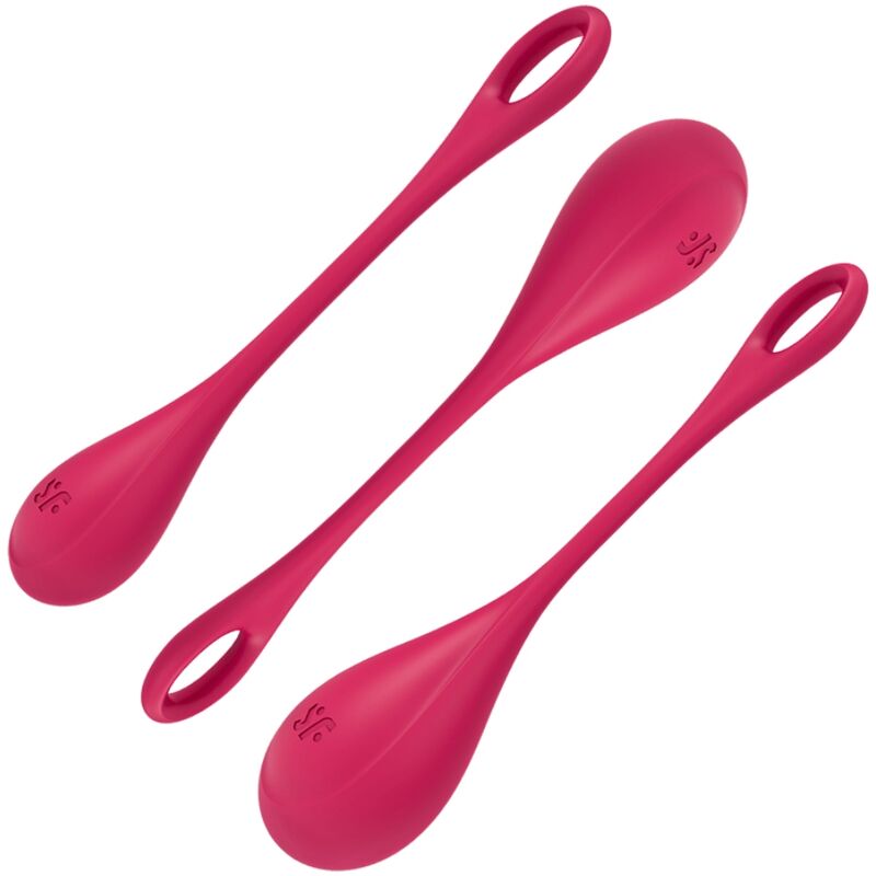 Satisfyer Yoni Power 1 Set Palline Kegel Rosso