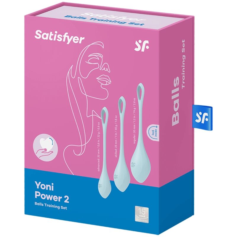 Satisfyer Yoni Power 2 Set Palline Kegel Blu – immagine 3