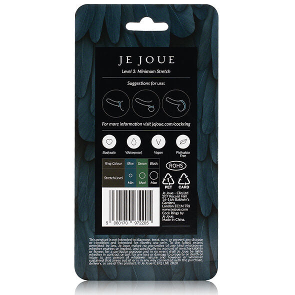 Je Joue Anello in Silicone Blu Stretta Minima – immagine 5