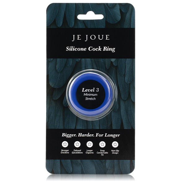 Je Joue Anello in Silicone Blu Stretta Minima – immagine 6
