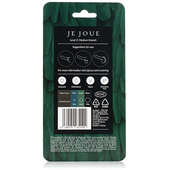 Je Joue Anello in Silicone Verde Stretta Media – immagine 6