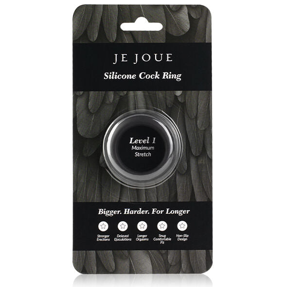 Je Joue Anello in Silicone Nero Massima Elasticità – immagine 6