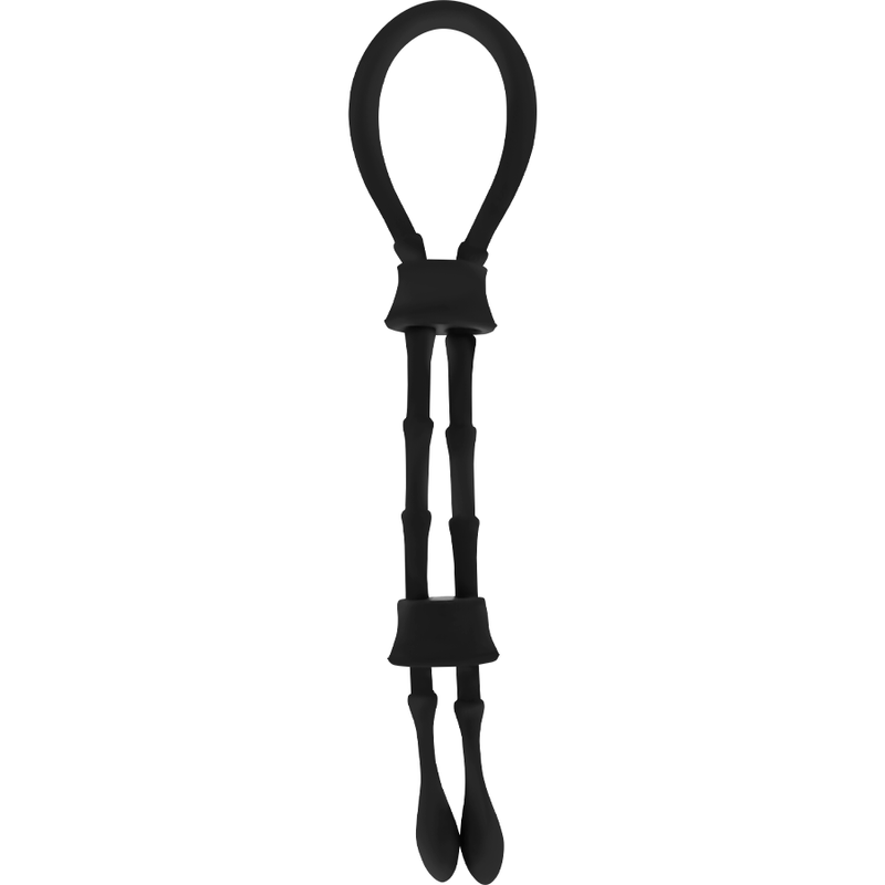 Ohmama Fetish Anello in Silicone con Cordone Pene e Testicoli – immagine 2