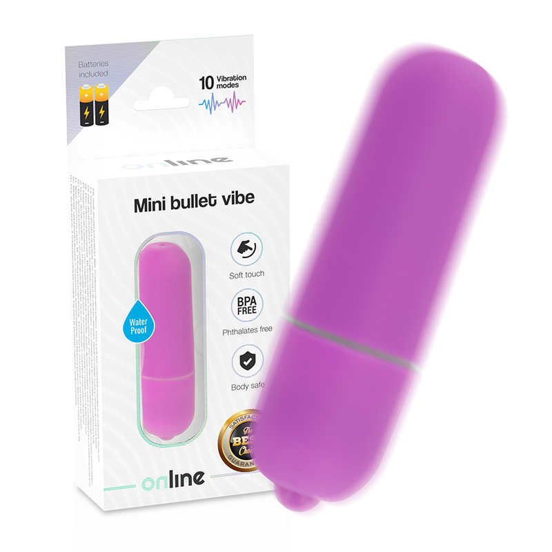 Online Mini Bullet Vibrante 10 Modalità Lilla