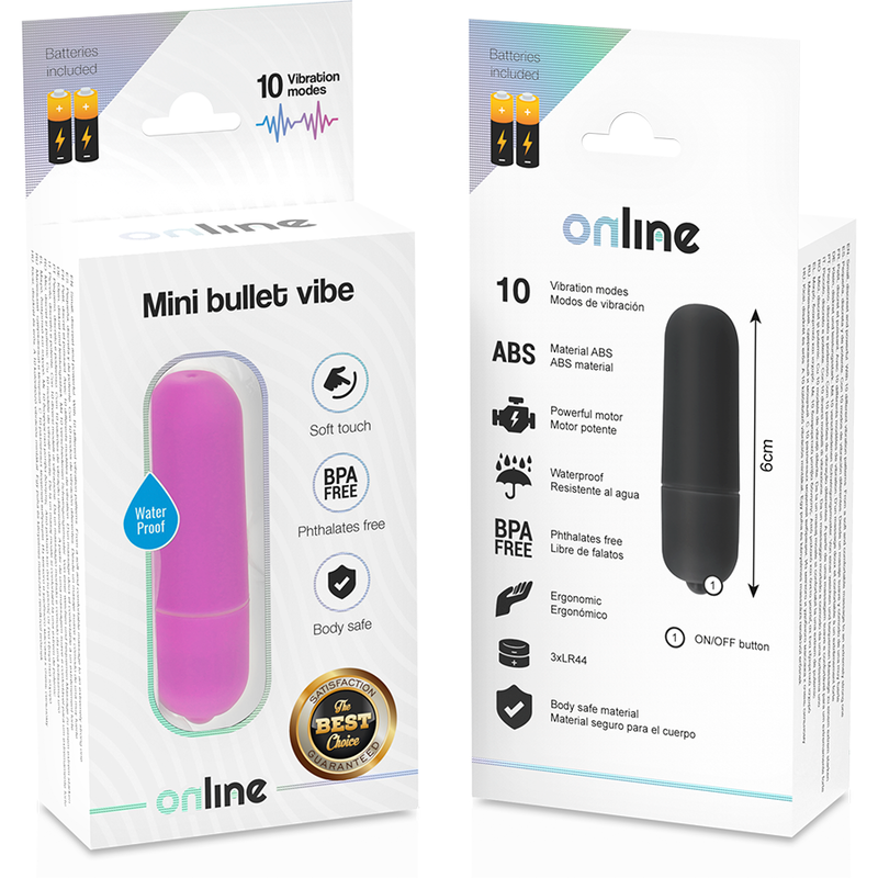 Online Mini Bullet Vibrante 10 Modalità Lilla – immagine 4