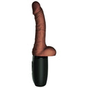 King Cock Plus Triple Threat Vibratore Realistico con Spinta e Riscaldamento Pelle Marrone – immagine 5