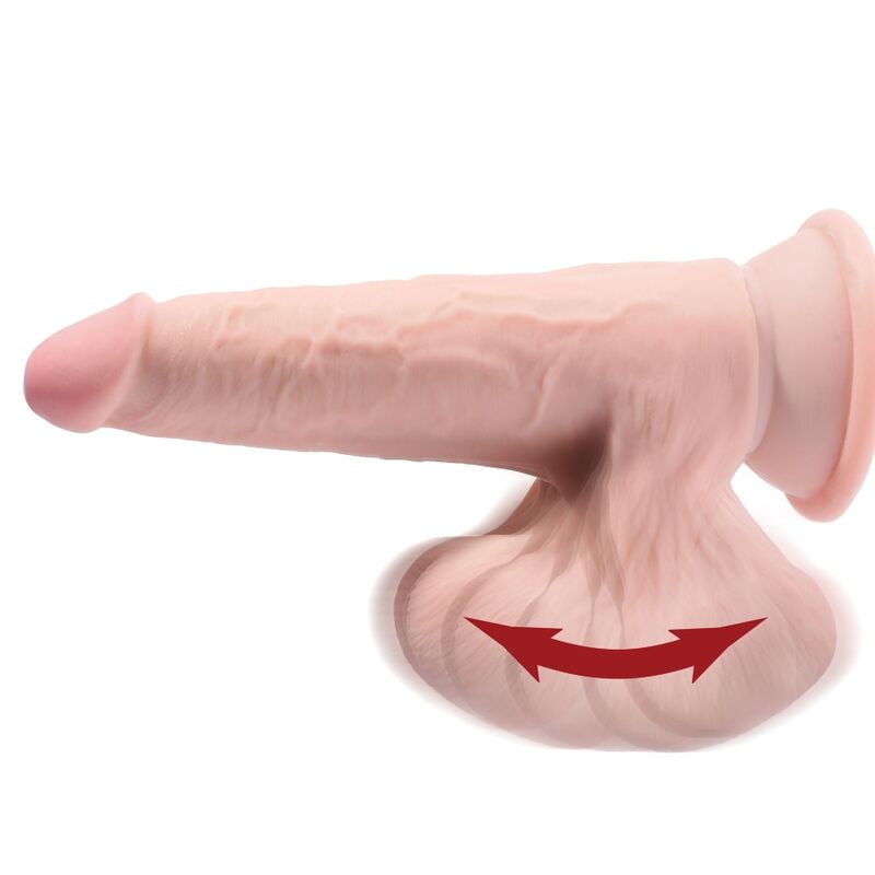 King Cock Plus Dildo Triple Density con Testicoli Oscillanti 24,5 cm – immagine 3