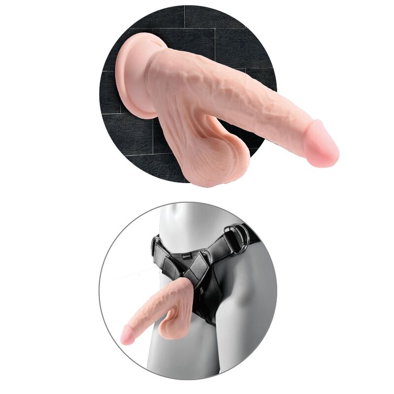 King Cock Plus Dildo 3D Tripla Densità con Testicoli Oscillanti 12,7 cm – immagine 5