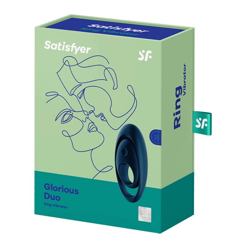 Satisfyer Glorious Duo Anello Vibrante Blu – immagine 3