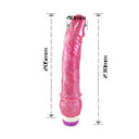 Baile Vibratore Realistico in Gel Rosso 23 cm – immagine 4