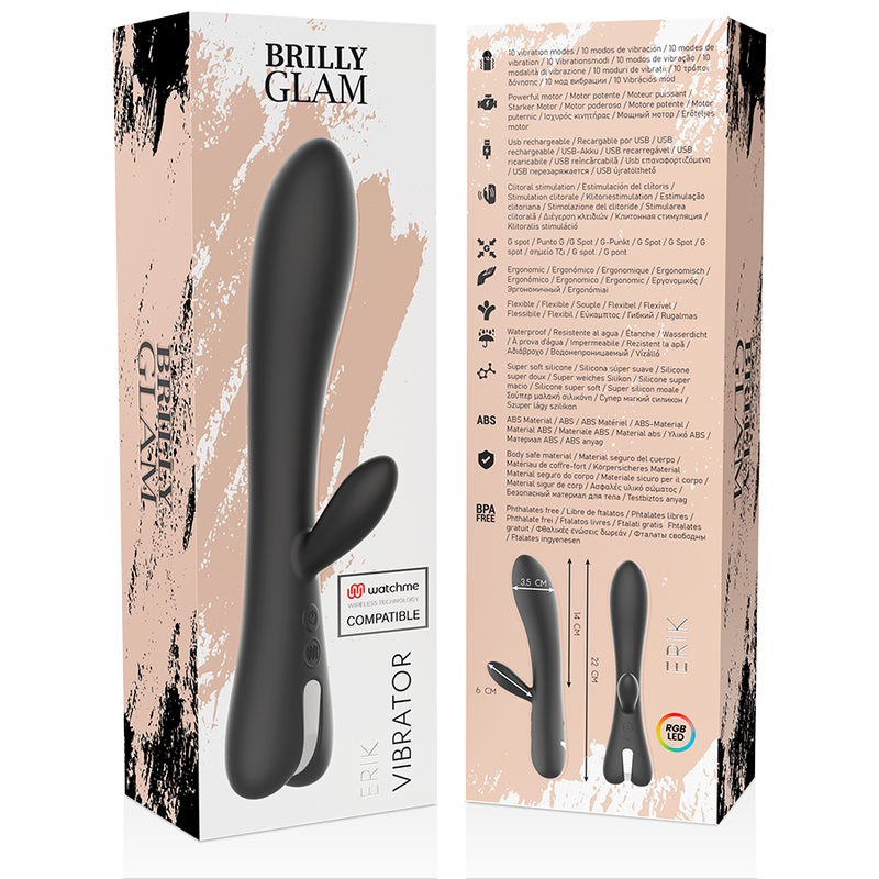 Brilly Glam Erik Vibratore con Telecomando WatchMe – immagine 11